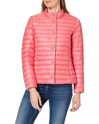 Geox W Myluse Short Jkt Vrouw Donsjack - Rood