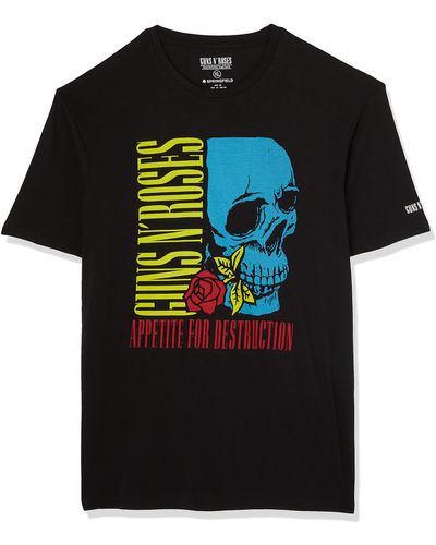 Springfield Camiseta Rock - Negro