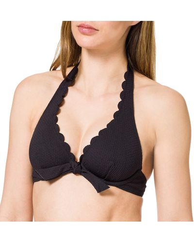Esprit Barritt Beach High Apex Bikini Top - Black