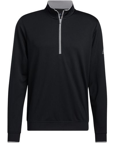 adidas Golf Standard Upf Quarter Zip Pullover - Black