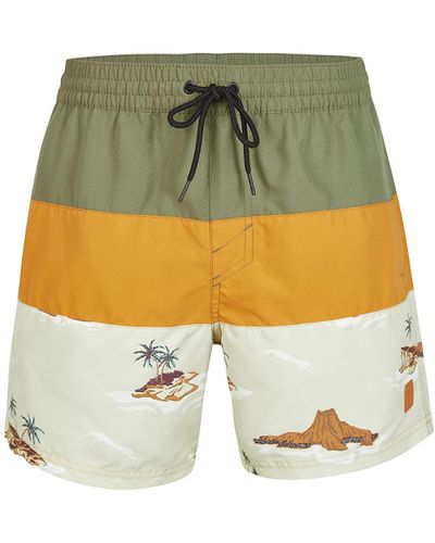 O'neill Sportswear Cali Block 15" Swim Shorts Trunks - Yellow