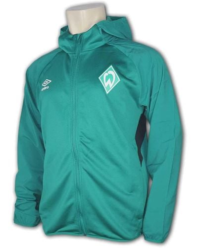 Umbro Werder Bremen Kapuzenjacke grün SVW Hooded Jacket Werder Jacke mit Kapuze