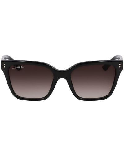 Lacoste L6022s Rectangular Sunglasses - Black