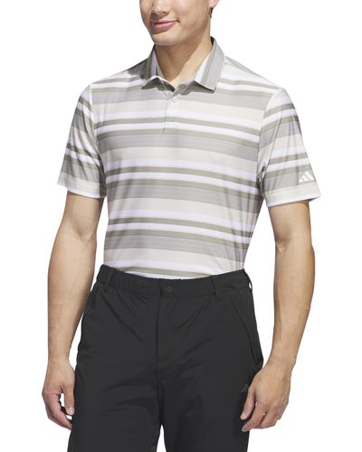 adidas Ultimate365 Heat.rdy Stripe Polo Shirt Golf - Grey