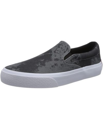 HUGO S Dyerh Slon Cotton-canvas Slip-on Trainers With Tie-dye Detailing Size 5 - Black