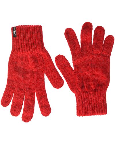 Levi's Lurex NT Gloves Guanti - Rosso