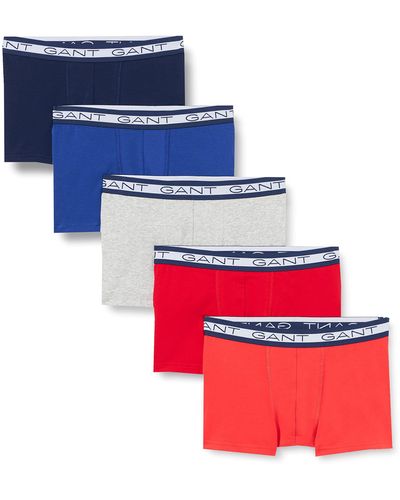 GANT Basic Trunk 5-pack Underwear - Red