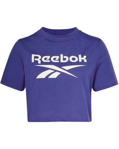 Reebok Ri Bl Crop Tee T-shirts - Blauw