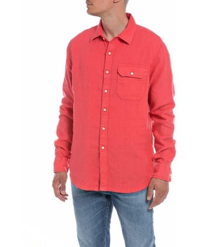 Replay M4082a Shirt - Red