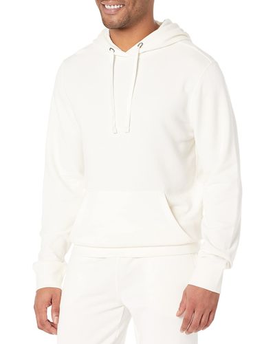 Amazon Essentials Lightweight Long-sleeve French Terry Hooded Sweatshirt - White