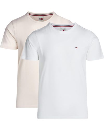 Tommy Hilfiger Tjm Xslim 2pack Jersey Tee Ext S/s T-shirt - White