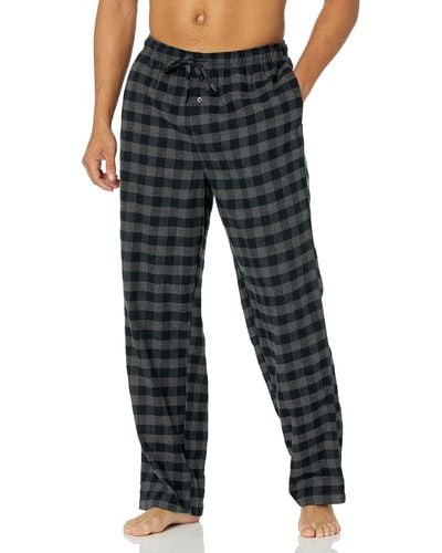Amazon Essentials Flanellen Pyjamabroek Voor - Zwart