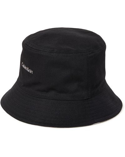 Calvin Klein Mujer Sombrero de pescador Bucket Hat - Negro