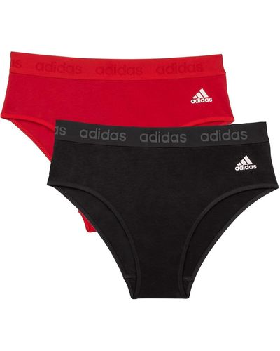 adidas S Active Comfort Cotton Brief 2pack Assorted Xxl - Red