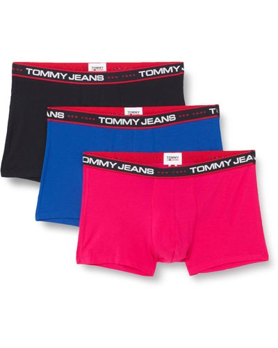 Tommy Hilfiger 3er Pack Boxershorts Trunks Unterwäsche - Pink