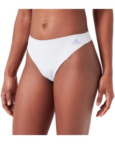 adidas Naadloze Tanga-broekje Voor - Wit