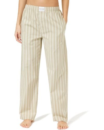Calvin Klein Pyjama Bottoms Long - Natural