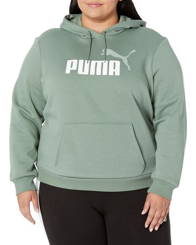 PUMA Essentials Logo Fleece Hoodie - Green
