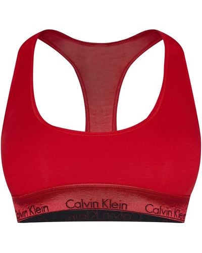 Calvin Klein Unlined Bralette 445E - Rosso