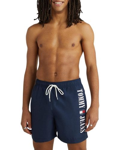 Tommy Hilfiger Slim Fit Swim Shorts - Blue
