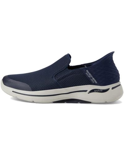 Skechers Gowalk Arch Fit Slip-ins-athletic Slip-on Casual Walking Shoes With Air-cooled Foam Sneaker - Blue