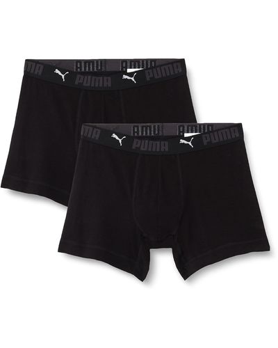 PUMA Sport Cotton Boxer Shorts - Black