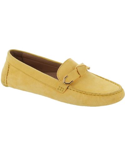 Cole Haan Evelyn Bow Driver Driving Style Loafer - Yellow