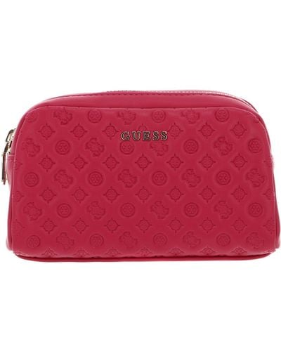 Guess Double Zip Bright Pink - Rood