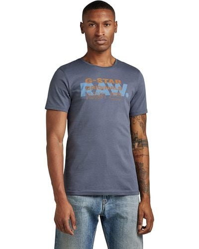 G-Star RAW Raw Originals Slim R T T-Shirt - Blu