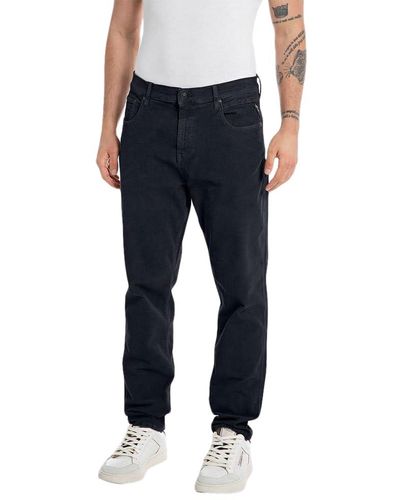 Replay Jeans Sandot Tapered-Fit - Schwarz