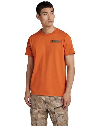 G-Star RAW Camiseta Premium Core 2.0 - Naranja