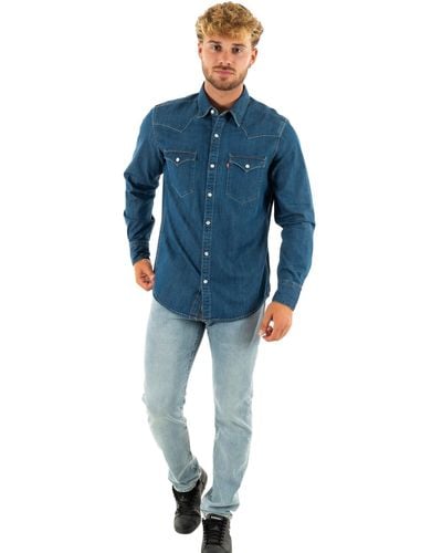Levi's Western Non-stretch Shirt 85744-0041 - Blue