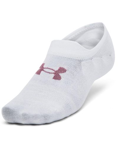 Under Armour Essential Ultralowtab 3pk Socks Adult - White