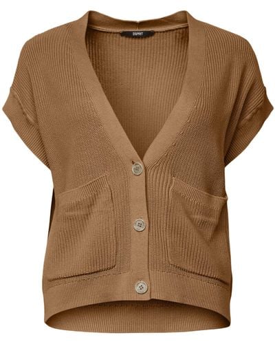 Esprit 083eo1i302 Cardigan - Marron