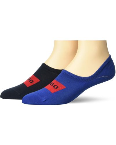 HUGO 2-pack Low Profile Cotton Socks Casual - Blue