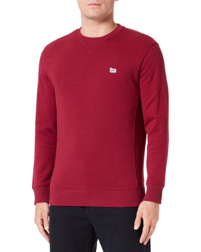 Lee Jeans Plain Crew Sweatshirt - Rot