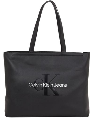 Calvin Klein Sculpted Slim Tote34 Mono - Black
