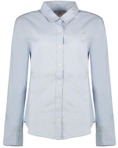 Levi's New Classic Fit Bw Shirt Voor Met Button-down-kraag - Blauw