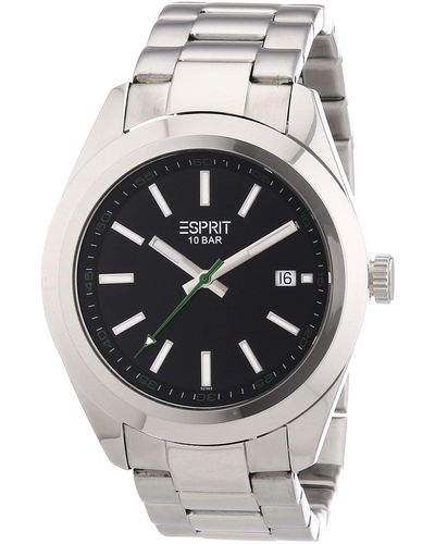 Esprit Uhr Milo Silver Black A.ES102781003 - Schwarz