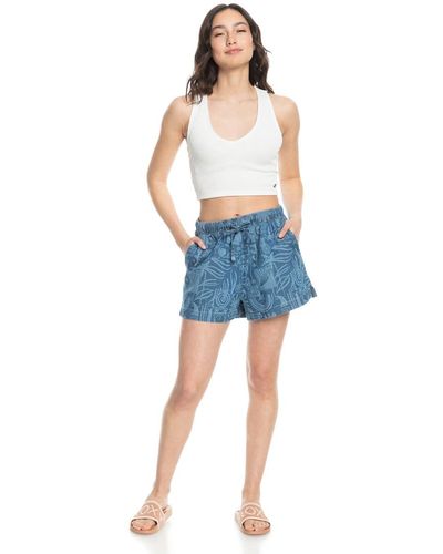 Roxy Beach Denim Shorts For - Beach Denim Shorts - - Xl - Blue