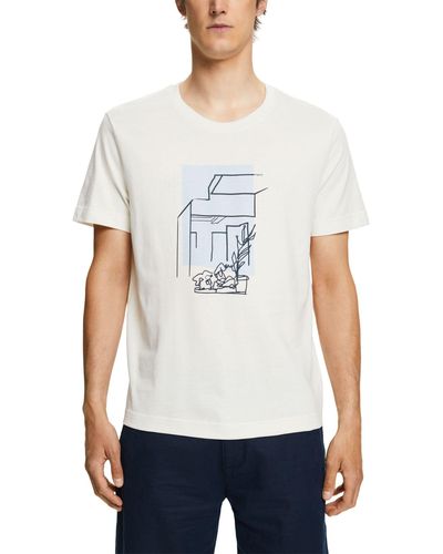Esprit 073cc2k304 T-shirt - White