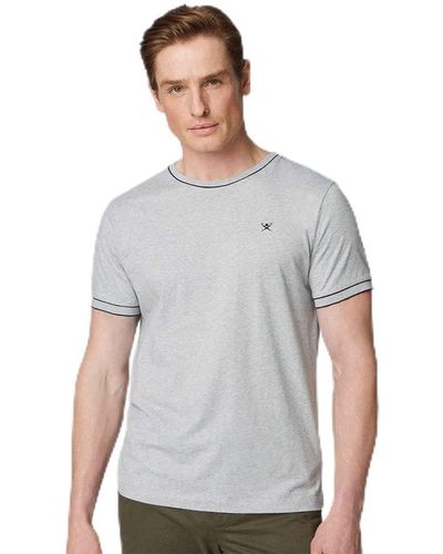Hackett Jersey-Spitze T-Shirt - Grau