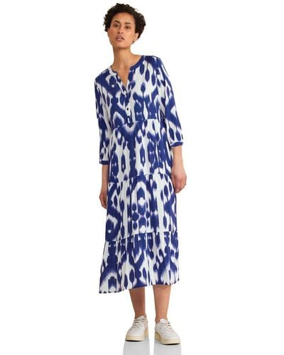 Street One Tunika Kleid mit Print - Blau