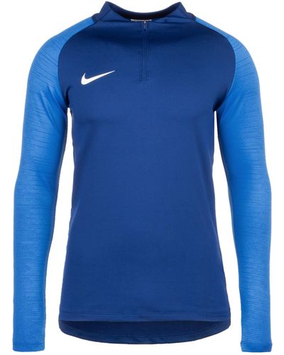 Nike M Nk Dry Strke Dril Top T-shirt Met Lange Mouwen - Blauw