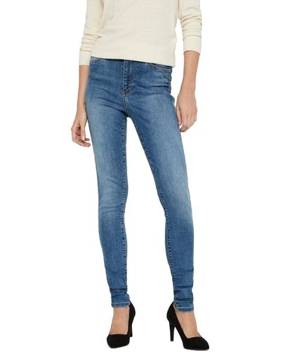 Vero Moda Female Skinny Fit Jeans VMSOPHIA High Waist - Blau