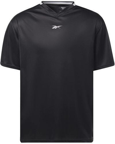 Reebok Workout Ready Mesh Short Sleeve - Nero