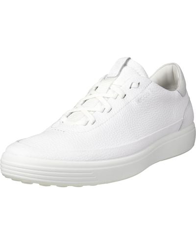 Ecco Soft 7 Lace Up Sneaker - White