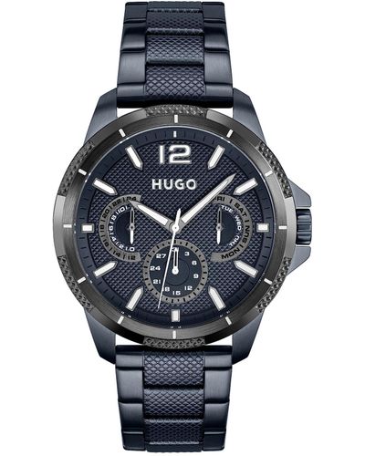 HUGO Analog Quarz Uhr mit Edelstahl Armband 1530196 - Mehrfarbig