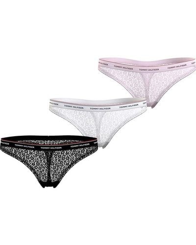 Tommy Hilfiger 3 Pack Thong Lace - Multicolore
