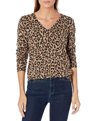 Amazon Essentials Lightweight V-neck Sweater Pullover - Schwarz